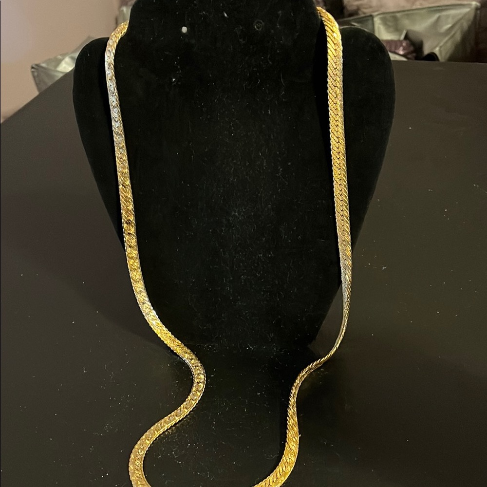 Gold-Tone Snake Chain Necklace